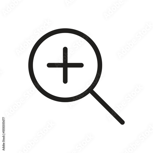 Zoom in Icon - Line