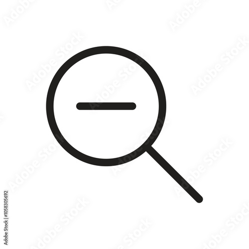 Zoom out Icon - Line