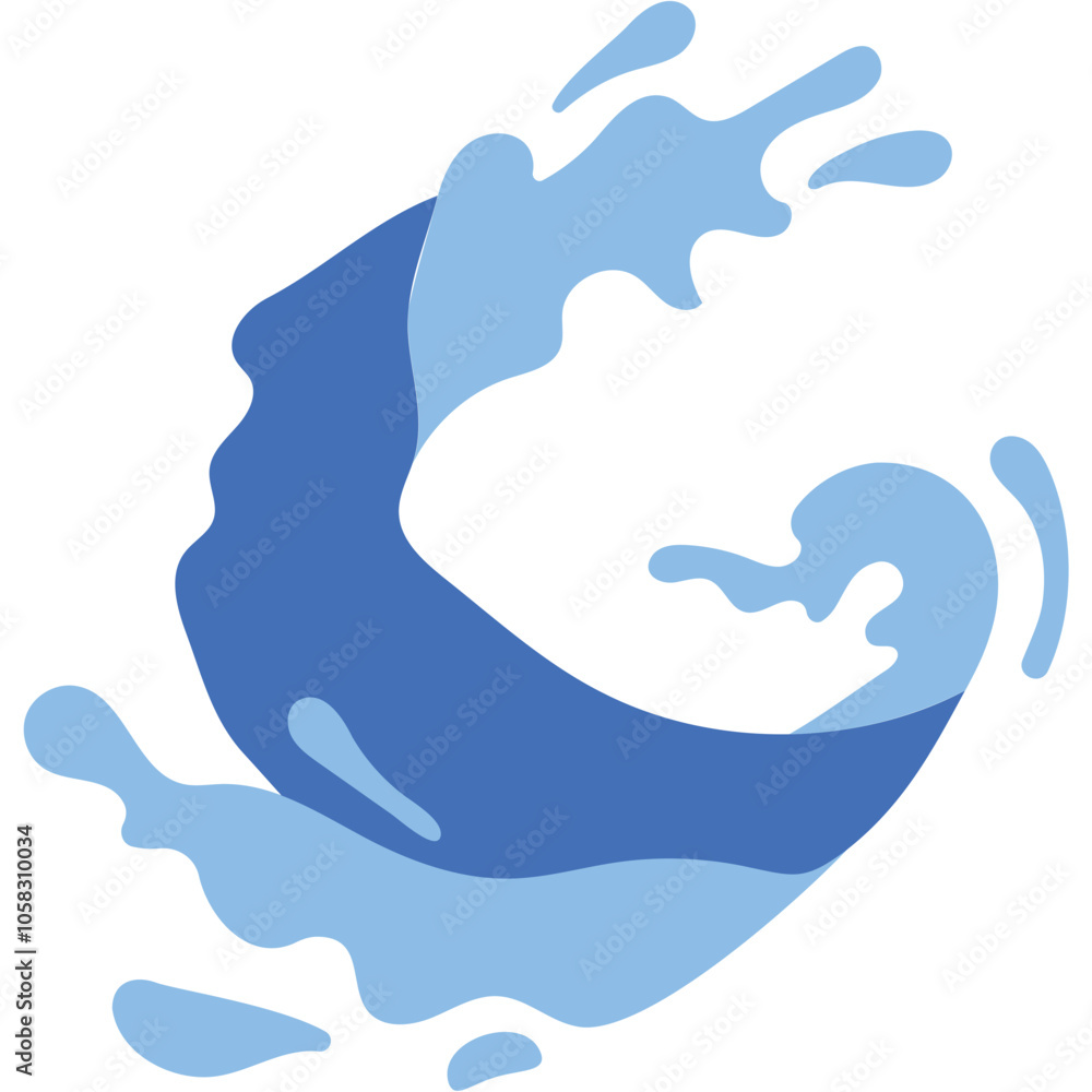 Water Splash Illustration Water Splash Illustration