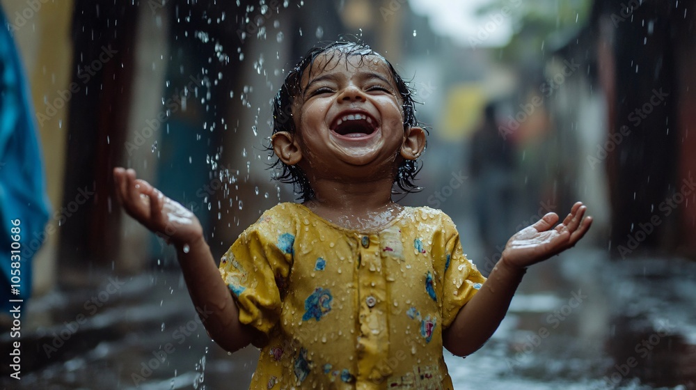 Joyful Child in the Rain Joyful Child in the Rain