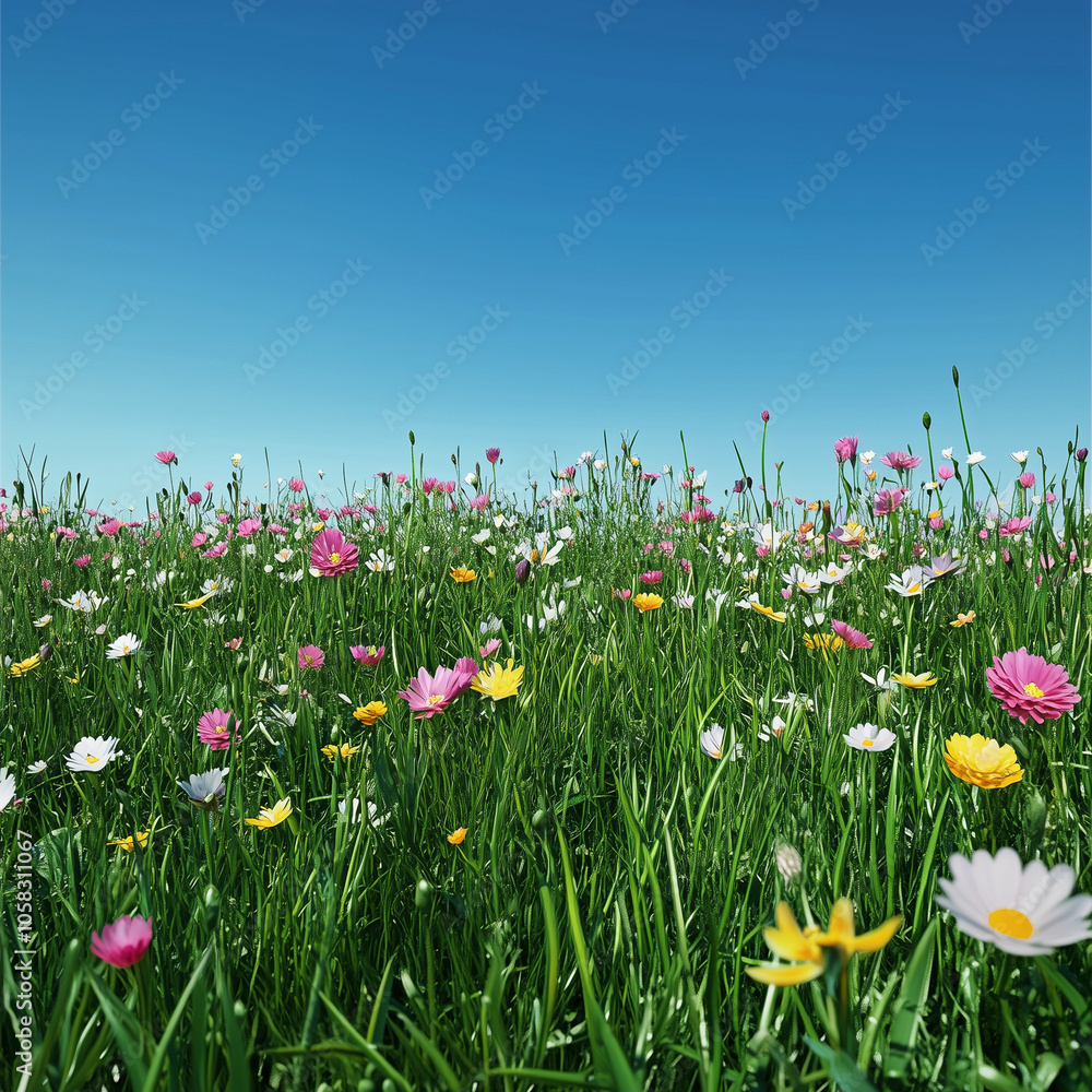 Wildflowers in a Meadow. Wildflowers in a Meadow.