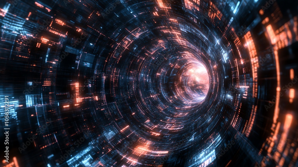 Obraz premium Quantum computing developments promise breakthroughs in cybersecurity.