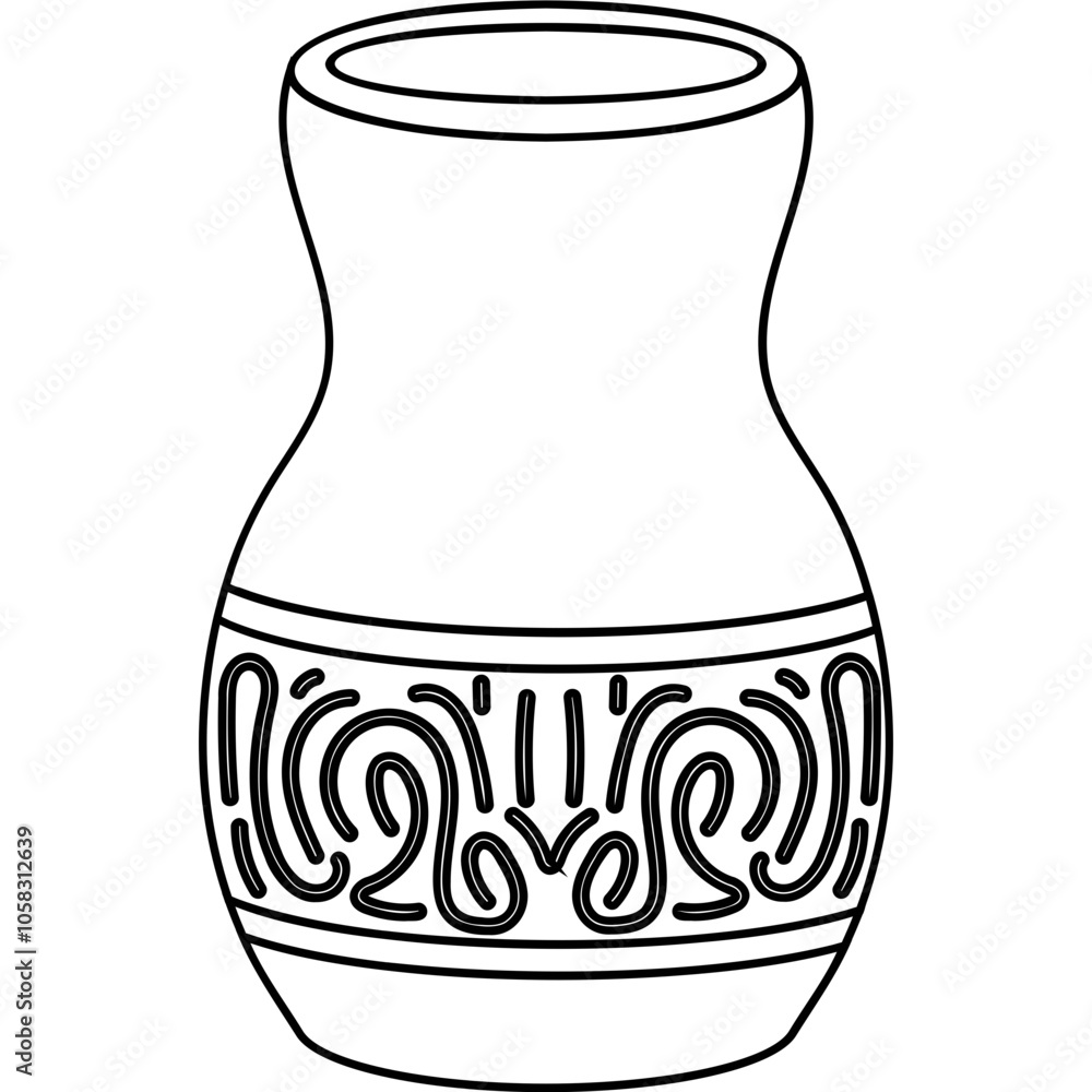 Antique Flower Vase Icon Antique Flower Vase Icon
