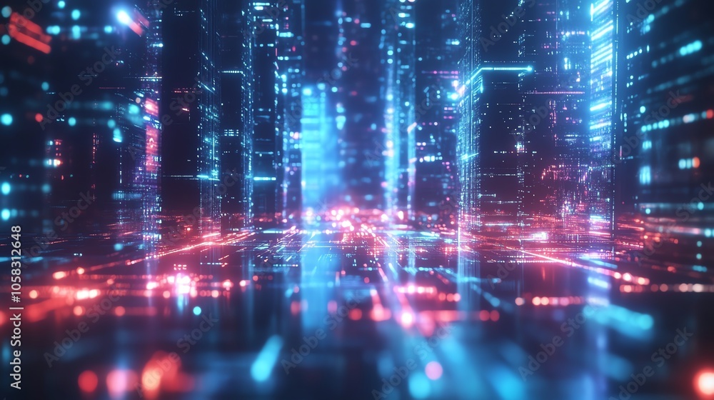 Fototapeta premium The demand for AI-driven solutions is accelerating digital transformation across industries.