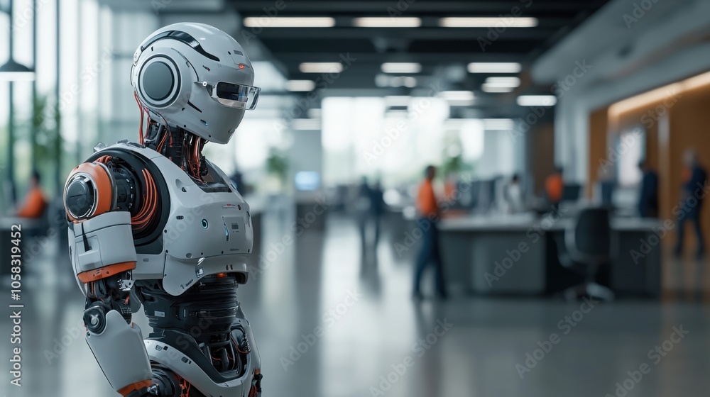 Dynamic Robot Interaction Scene in Modern Office Dynamic Robot Interaction Scene in Modern Office