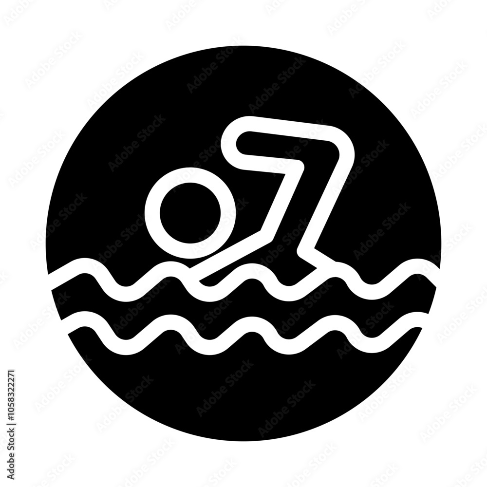 swimming area icon