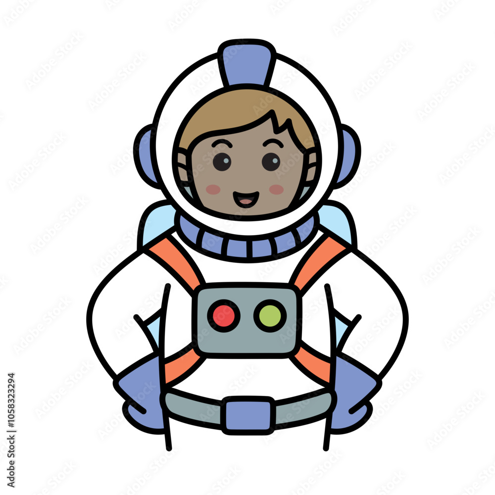Astronaut Doodle Illustration Astronaut Doodle Illustration