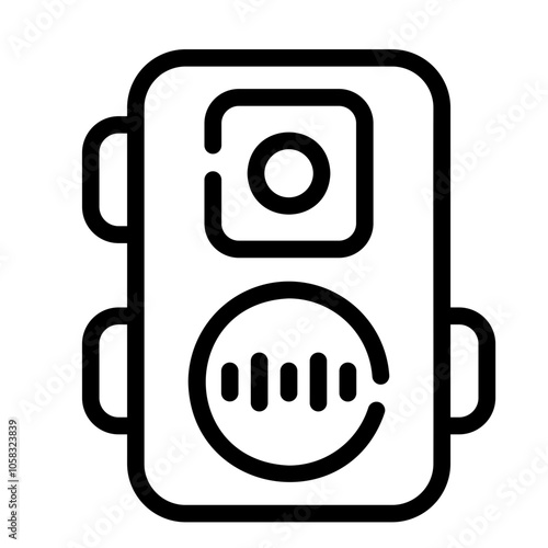 tape recorder Line Icon