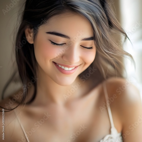 Radiant smile capturing genuine joy in portrait photography