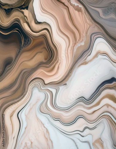 Elegant Marble Swirls: A Luxe Design