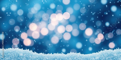 Abstract background with blue hues resembling a winter wonderland, perfect for Christmas designs, texture, icy photo