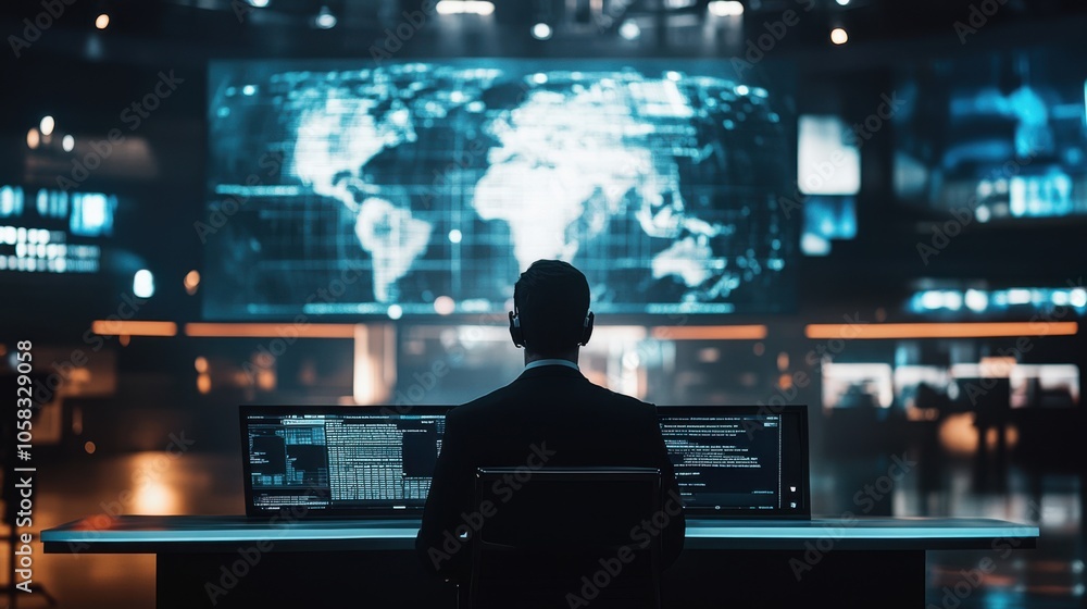 A sleek, modern AI interface assisting a news anchor by writing A sleek, modern AI interface assisting a news anchor by writing