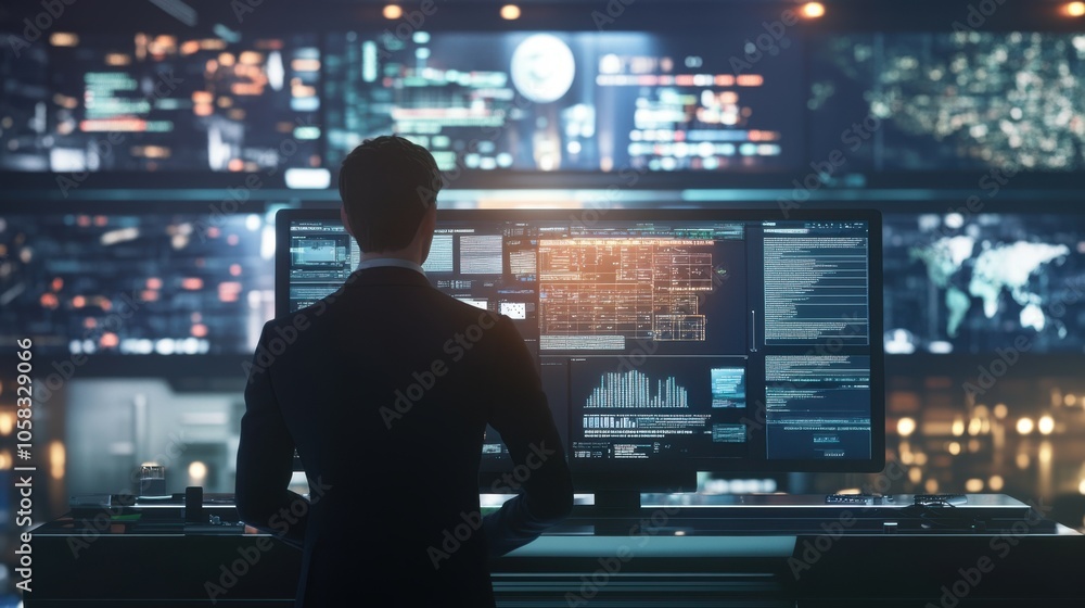 A sleek, modern AI interface assisting a news anchor by writing A sleek, modern AI interface assisting a news anchor by writing