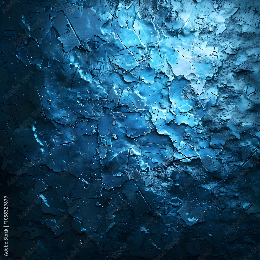 Abstract textured blue surface with a glossy finish, resembling water or ice. Abstract textured blue surface with a glossy finish, resembling water or ice.