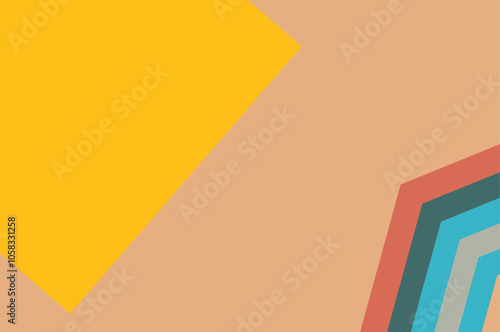 Abstract Geometric Shapes  yellow Background for Web Design ,Print, Presentation, banner , Flyer, magazine. design