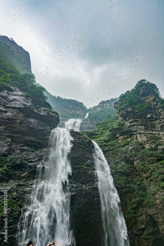 waterfall in the mountains, san die quan