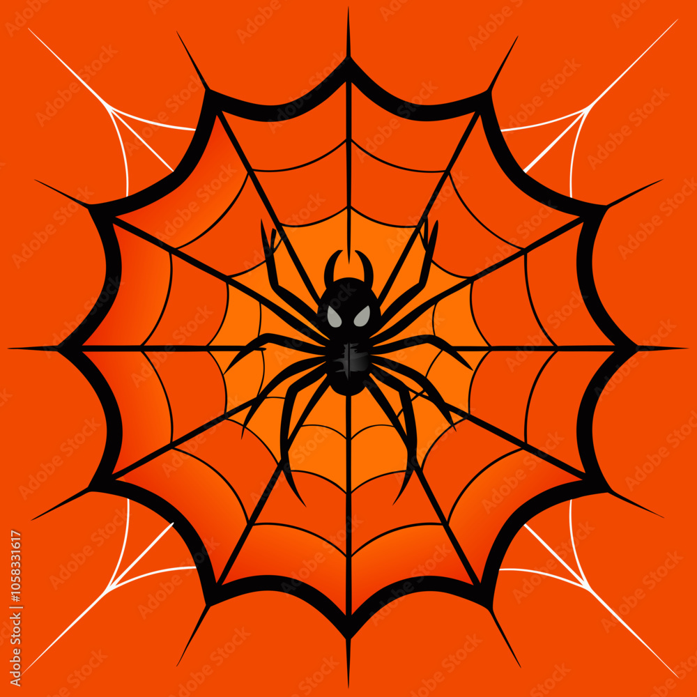 Obraz premium halloween spider web