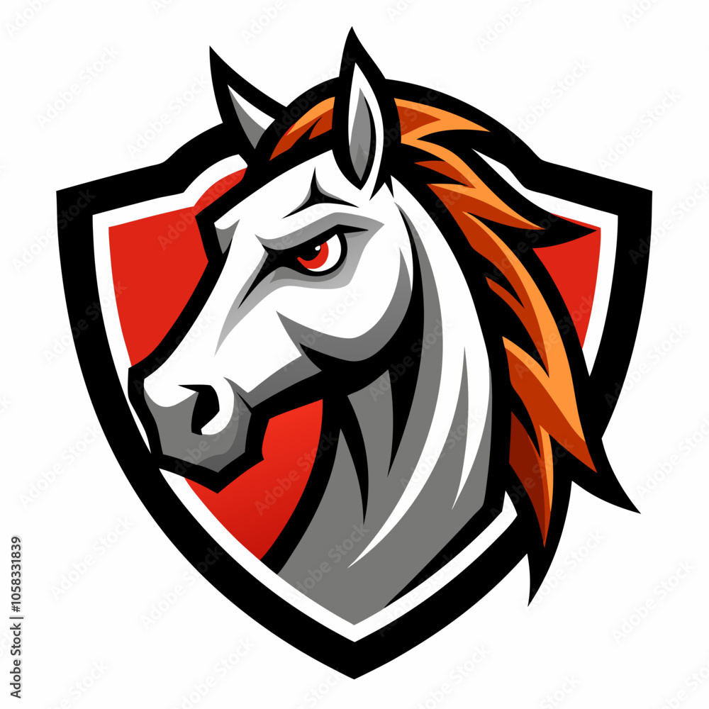 Obraz premium horse head mascot