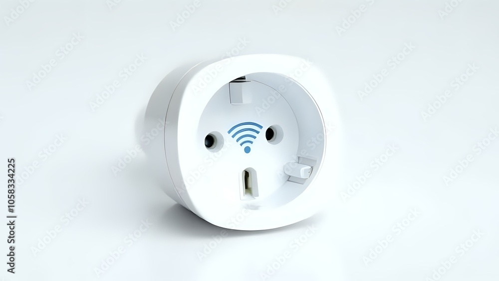 Smart Plug on White Background Smart Plug on White Background