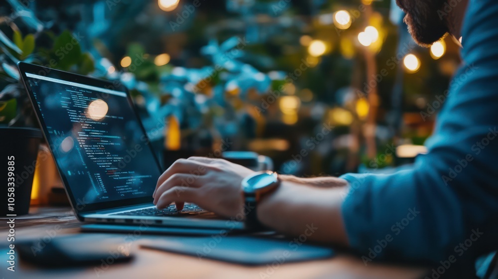 Caucasian developers creating carbon-neutral digital services, integrating sustainability into digital infrastructure for eco-conscious businesses. Caucasian developers creating carbon-neutral digital services, integrating sustainability into digital infrastructure for eco-conscious businesses.