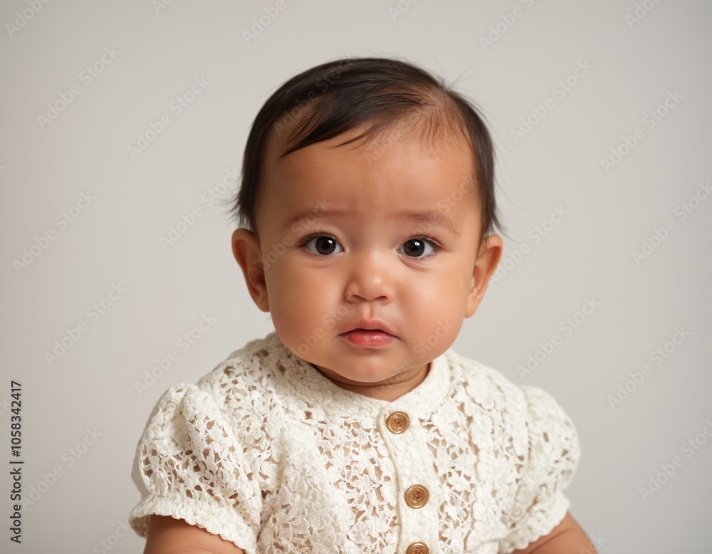 portrait of a baby small cute baby white background looking at camera face adorable baby asian filipino korean japanese portrait of a baby small cute baby white background looking at camera face adorable baby asian filipino korean japanese
