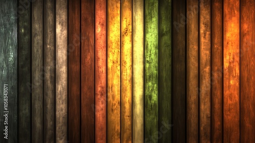 Colorful Wooden Panel Background for Design Projects Blank Background with Copy Space for Design Projects