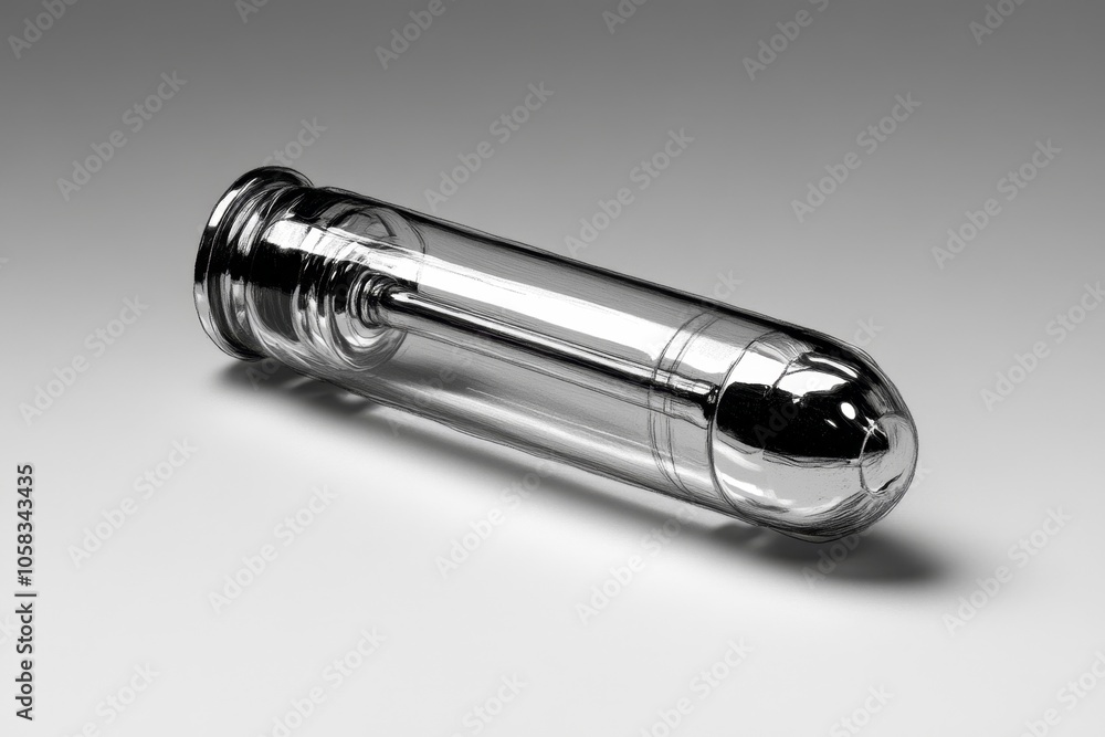 Simple drawing of a bullet casing, highlighting its shape and structure in minimalist detail, capturing power and simplicity Simple drawing of a bullet casing, highlighting its shape and structure in minimalist detail, capturing power and simplicity