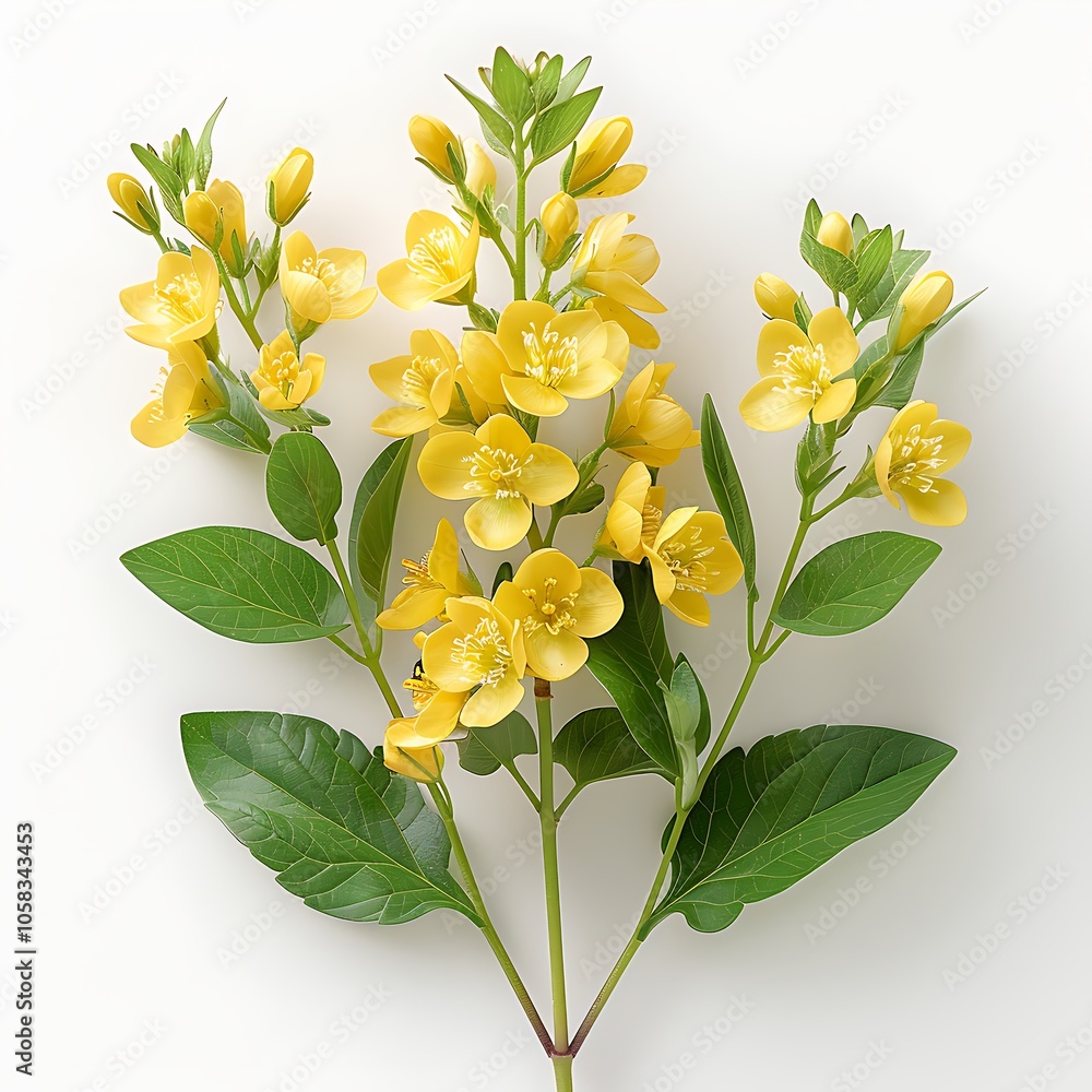 Lady’s bedstraw Flower isolated on white background. Lady’s bedstraw Flower isolated on white background.