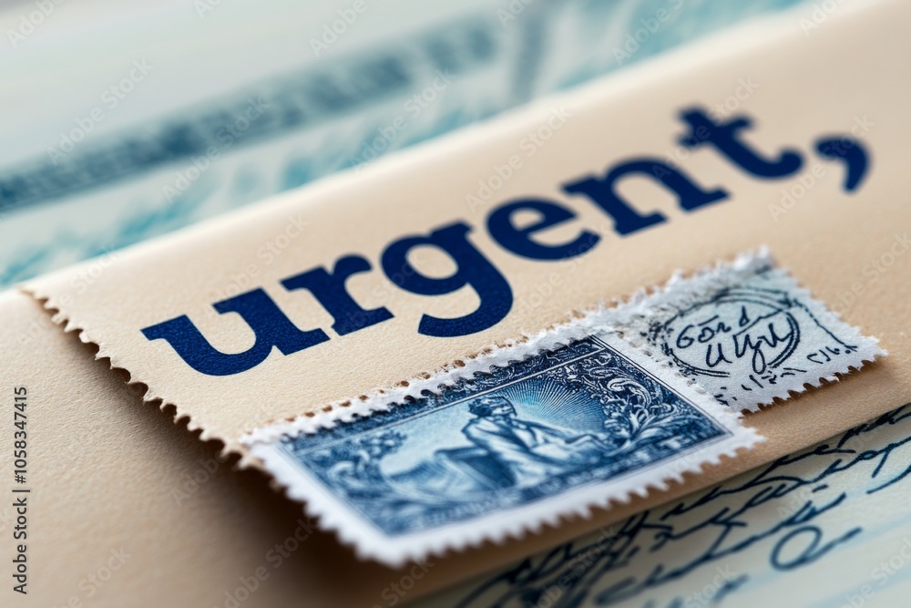 Detailed close-up of a subpoena envelope marked “urgent,†with focus on official stamps and date, symbolizing the urgency and formality of legal matters, symbolizing priority and order Detailed close-up of a subpoena envelope marked “urgent,†with focus on official stamps and date, symbolizing the urgency and formality of legal matters, symbolizing priority and order