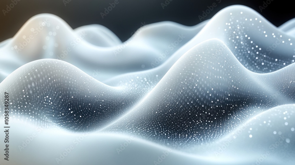 Obraz premium Abstract 3D Digital Landscape