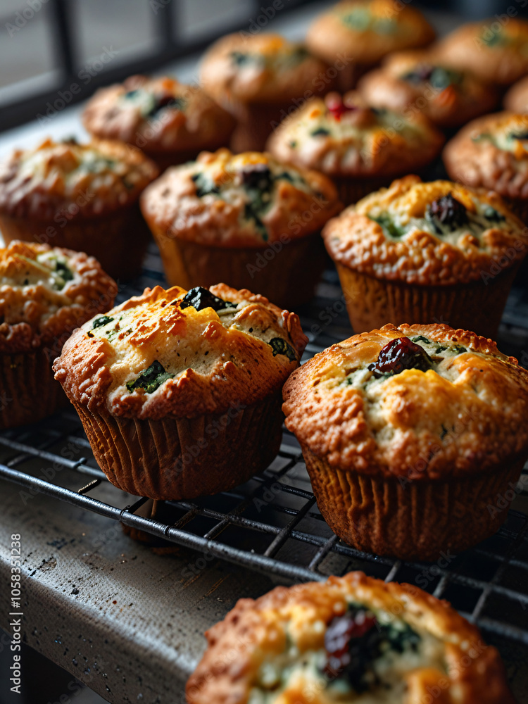 A muffin on a plain background. A muffin on a plain background.