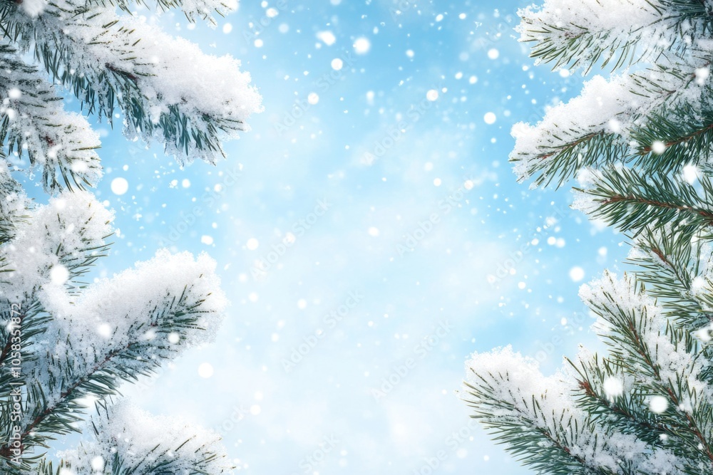 Snowy Pine Tree Landscape Snowy Pine Tree Landscape