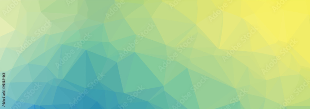 Fototapeta premium Gradient multicolor polygon pattern. Low poly design. Vector illustration 