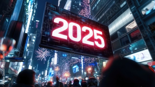 Countdown to New Year 2025 in Times Square