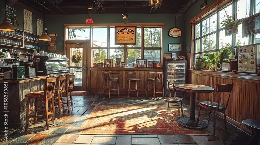 custom made wallpaper toronto digitalModern Coffee Shop Interior with Cozy Atmosphere and Stylish Décor for a Relaxing Experience