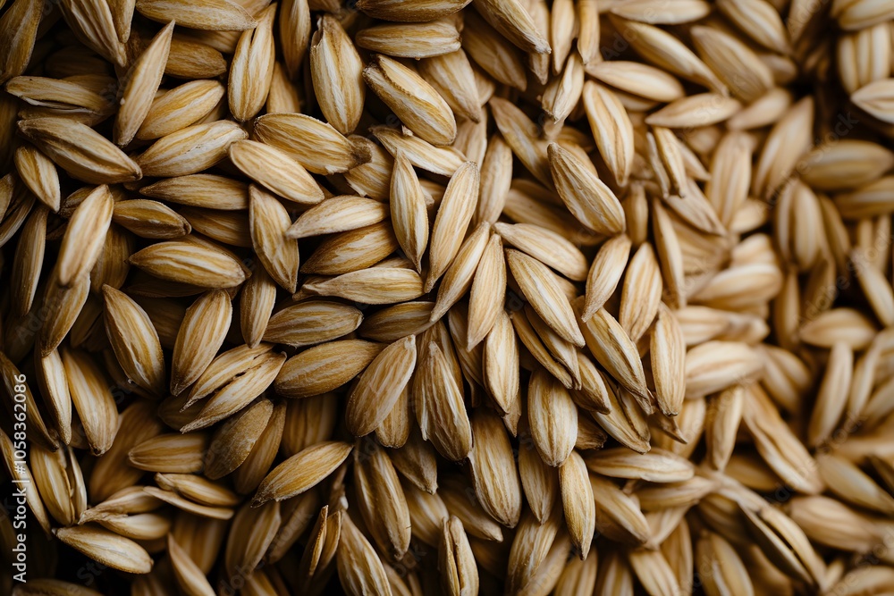 Close-up of light brown grains, showcasing their texture and arrangement. Close-up of light brown grains, showcasing their texture and arrangement.