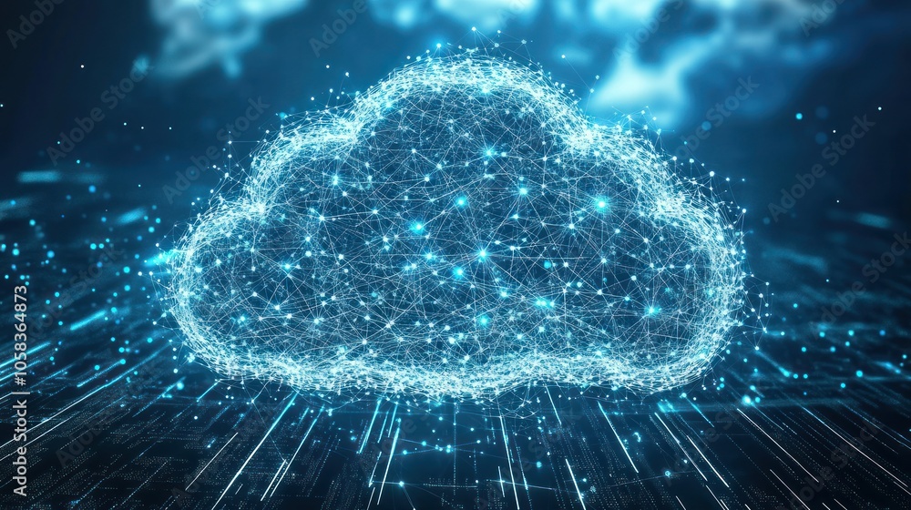 Fototapeta premium Cloud Computing Network