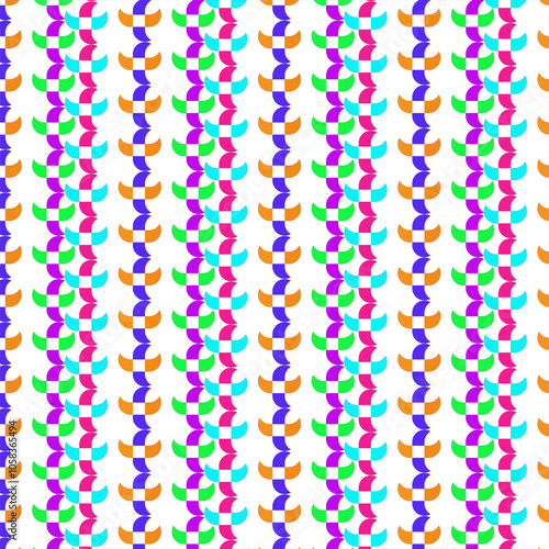 A colorful pattern design Print