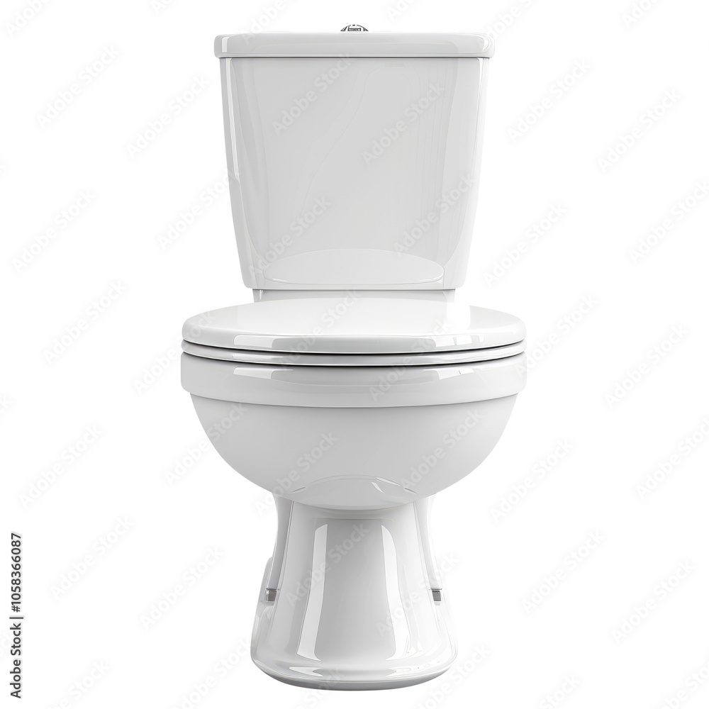 white toilet bowl isolated on transparent white background, clipping path white toilet bowl isolated on transparent white background, clipping path