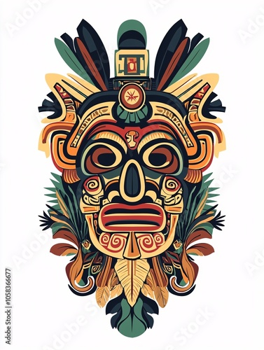 Heritage design featuring intricate cultural motifs and traditional elements, displayed in a frontal view against a white backdrop.