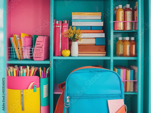 colorful school locker 1 photo