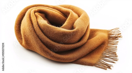 A luxurious, soft-textured scarf in a deep hue is beautifully presented against a light backdrop, ideal for enhancing winter wardrobes.