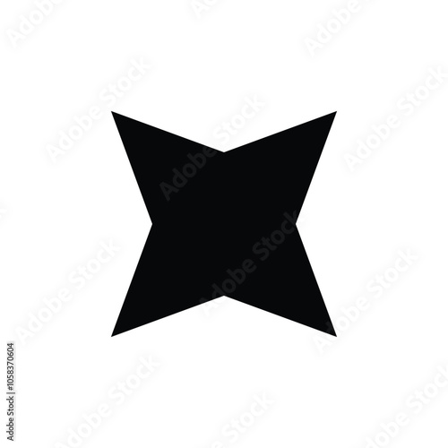 star icon black and white design