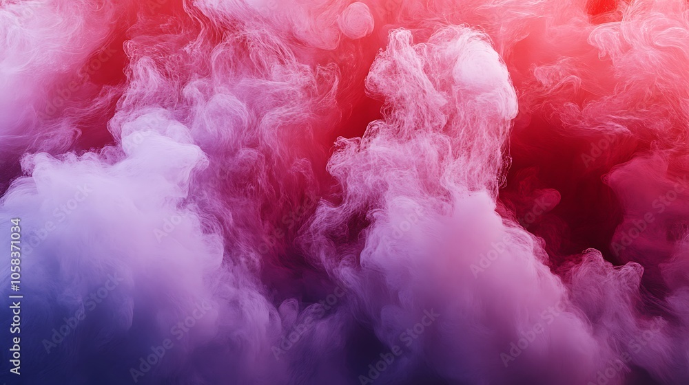 Fototapeta premium Abstract Purple and Red Smoke Background for Graphic Design Plain Textured Background for Web Design and Copy