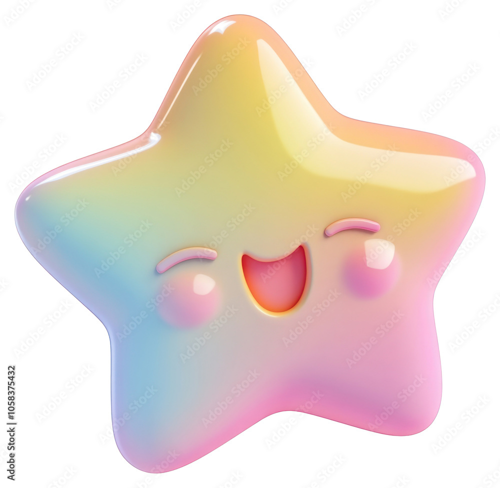 PNG Sleepy Star pastel colors cute. PNG Sleepy Star pastel colors cute.