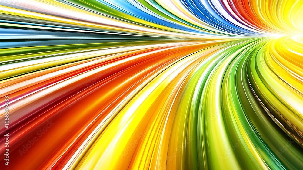Abstract background of colorful lines curving towards a bright light source Light Gradient Background with Room for Typography Abstract background of colorful lines curving towards a bright light source Light Gradient Background with Room for Typography