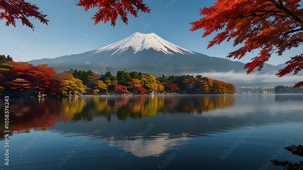Fototapeta premium mountain in autumn season