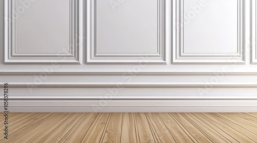 White Wall with Wood Floor