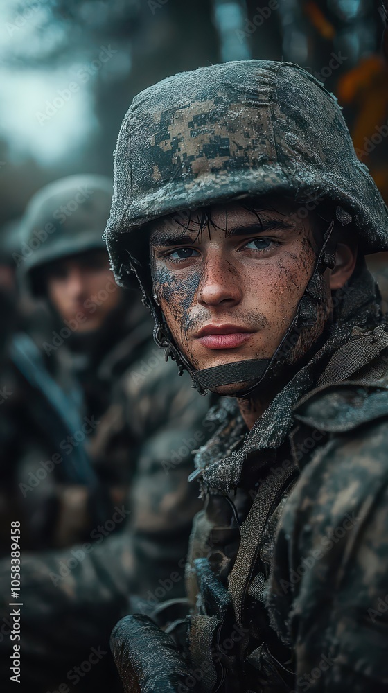 military soldiers strategically positioning themselves in a tense battlefield scene conveying themes of bravery teamwork and resilience within a dramatic and impactful visual narrative military soldiers strategically positioning themselves in a tense battlefield scene conveying themes of bravery teamwork and resilience within a dramatic and impactful visual narrative