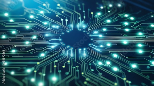 Create an abstract technological background resembling a digital circuit board 